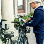 A close-up of a high-end bicycle showcasing its advanced components and sleek design.